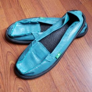 Sanuk Women' Teal My Slip On